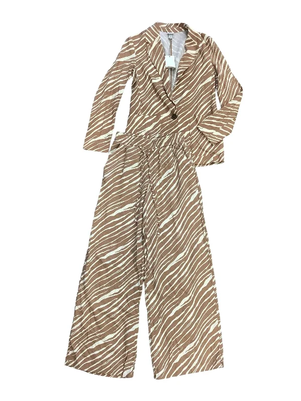 Tailored slim pants for polished business looks -Pants Set 2pc By A New Day In Zebra Print, Size: Xs