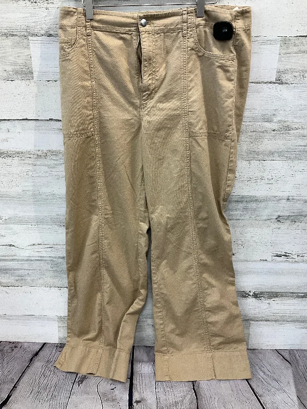 Lightweight jogger pants for summer evening strolls -Pants Wide Leg By Loft In Beige, Size: 14