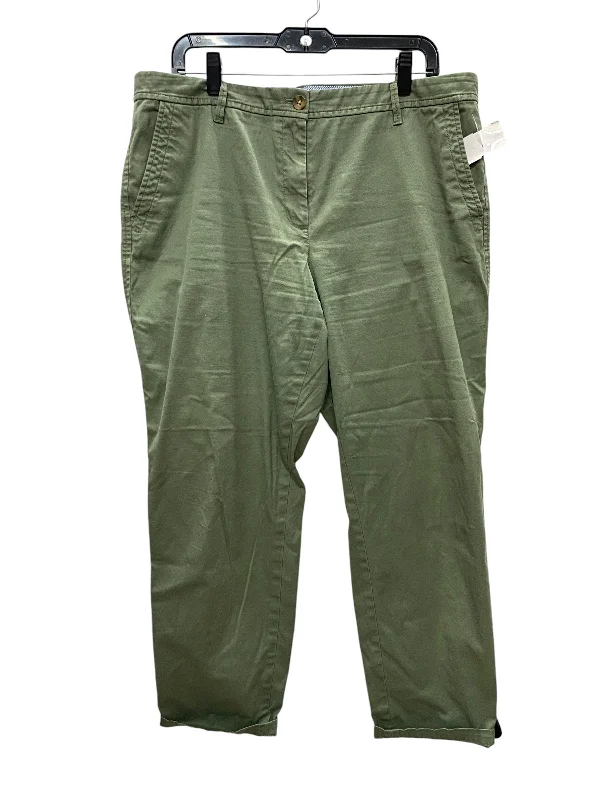 Tailored wool pants for sharp winter dressing -Pants Chinos & Khakis By Talbots In Green, Size: 14