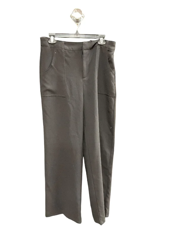 Breathable chino pants for warm climate comfort -Pants Wide Leg By Clothes Mentor In Black, Size: Xl