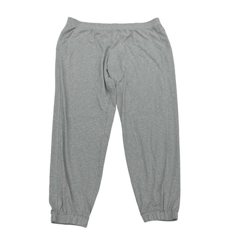 Athletic track pants for running training days -Pants Lounge By Members Mark In Grey, Size:Xl