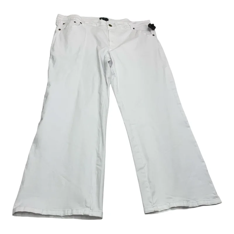 Comfortable stretch pants for casual daily wear -Pants Other By Soft Focus In White Denim, Size: 20