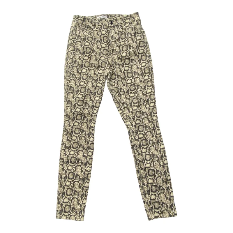 Flowy linen pants for relaxed tropical vacations -Pants Other By Good American In Animal Print, Size: 10