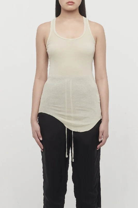 High-end Jeans for Exclusivity -Rick Owens DRKSHDW DRK Tank in Pearl