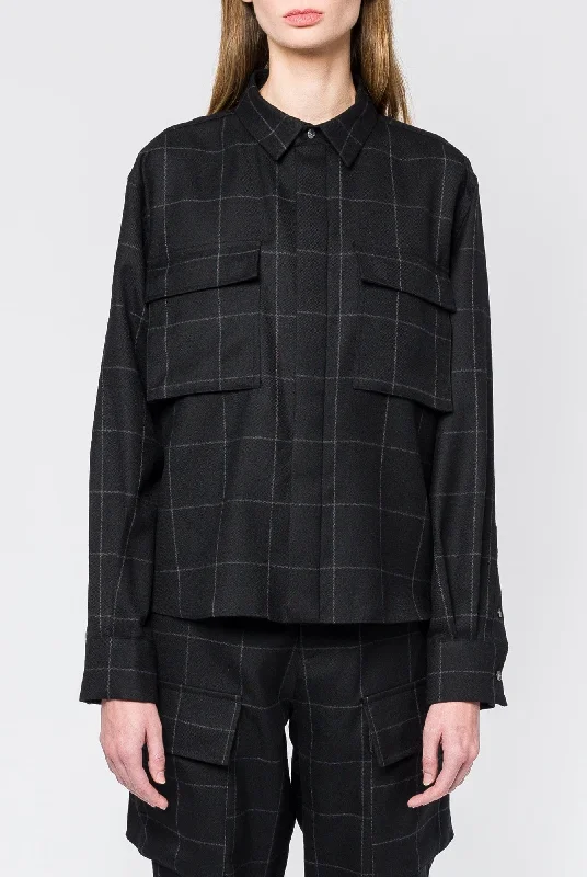 Graduation Jeans for Milestone -Sacai Windowpane Shirt