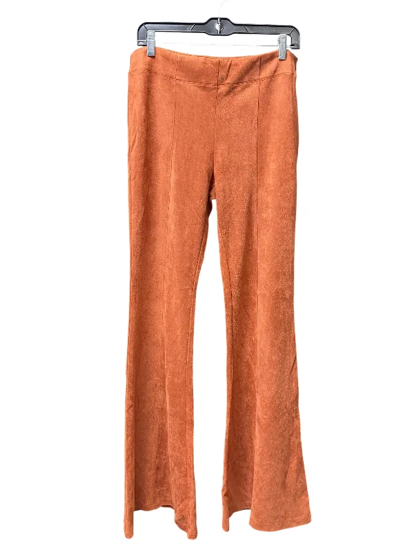 Slim-fit chinos for modern business casual -Pants Lounge By Gianni Bini In Orange, Size: M