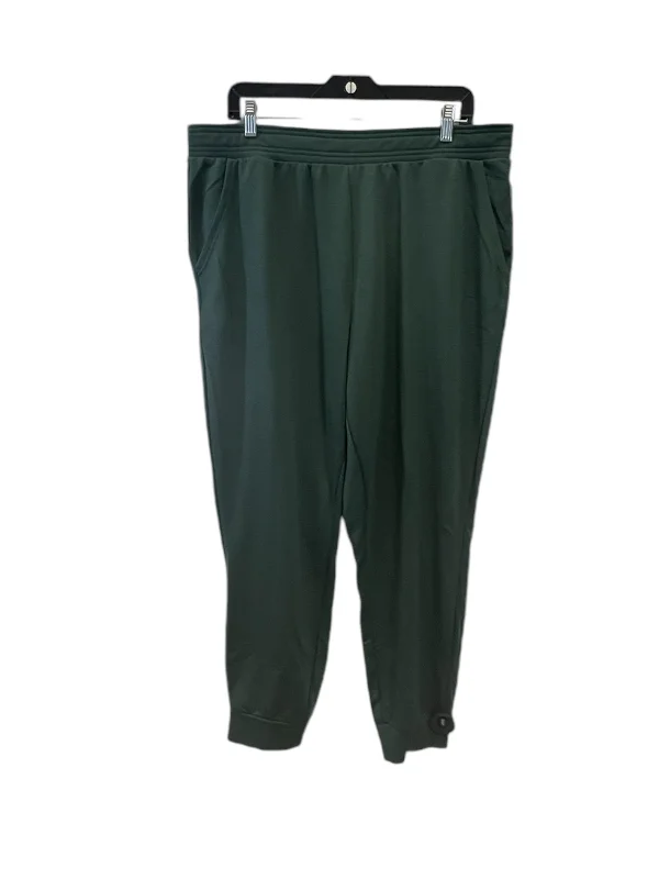 Multi-pocket pants for organized travel convenience -Pants Lounge By Eddie Bauer In Green, Size: Xl