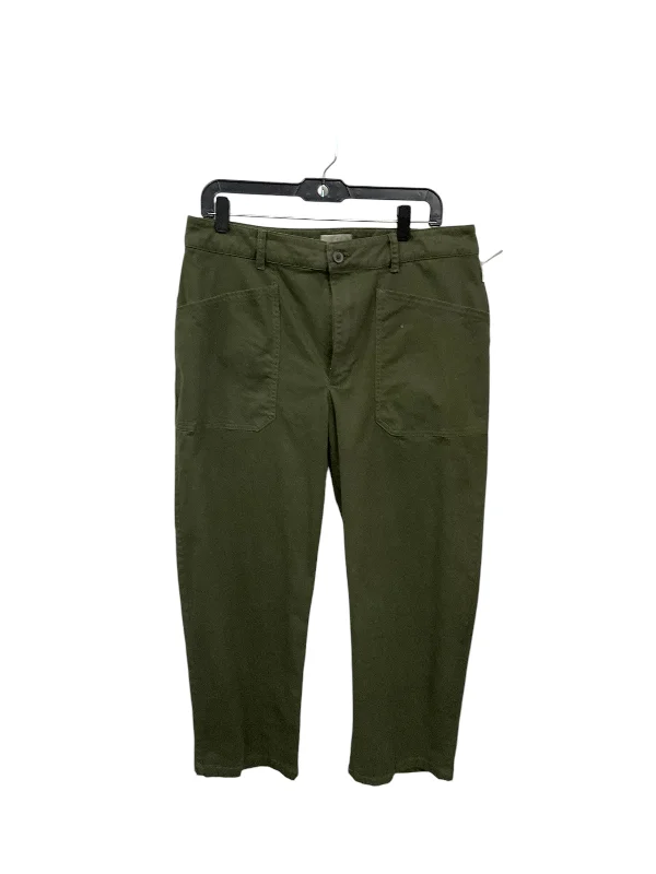 Durable canvas pants for heavy-duty work use -Pants Dress By Universal Thread In Green, Size: 14