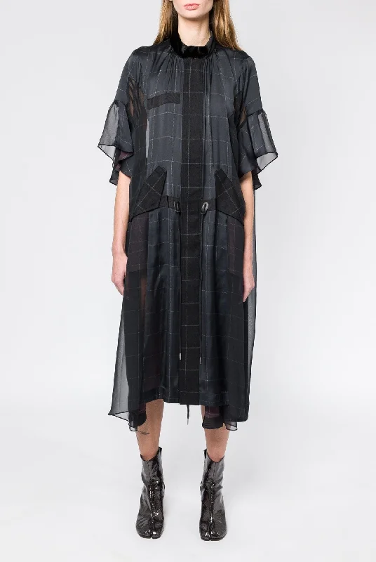 Shopping Jeans for Convenient -Sacai Windowpane Dress