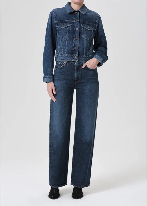 High Waisted Jeans for Shape -Harper Mid Rise Straight Jean