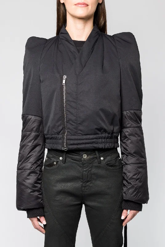 Black Jeans for Formal Look -Rick Owens DRKSHDW Metro Bomber in Black