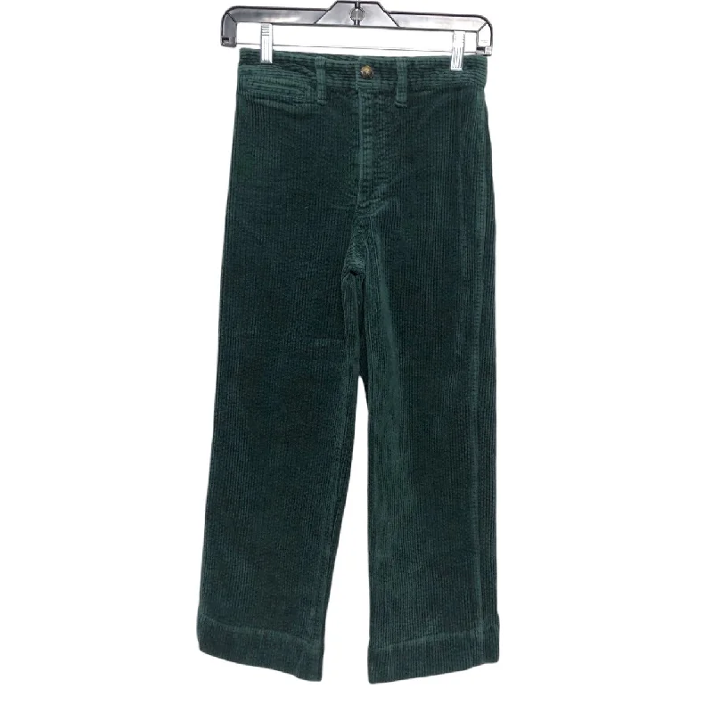 Quick-dry cargo pants for fishing trip practicality -Pants Wide Leg By Madewell In Green, Size: 00