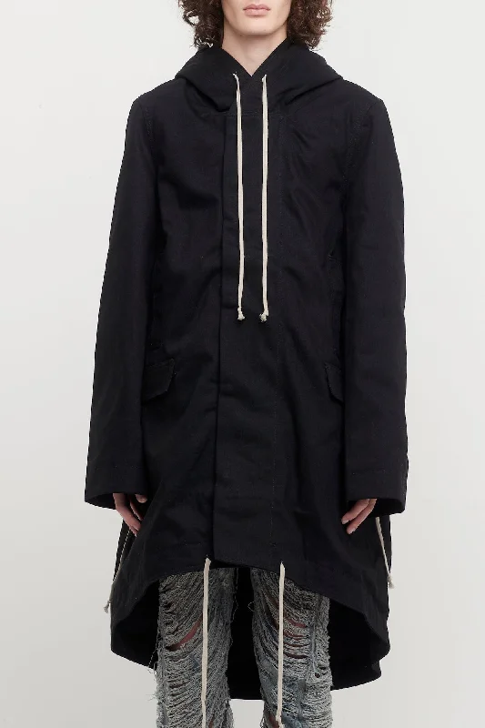 Anniversary Jeans for Special -Rick Owens DRKSHDW Fishtail Parka in Japanese Denim