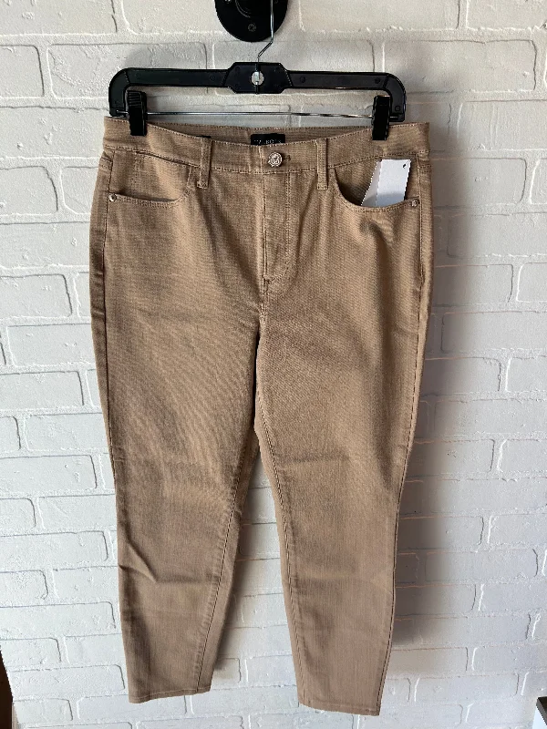 Flowy wide pants for artistic bohemian vibes -Pants Other By Talbots In Tan, Size: 10petite