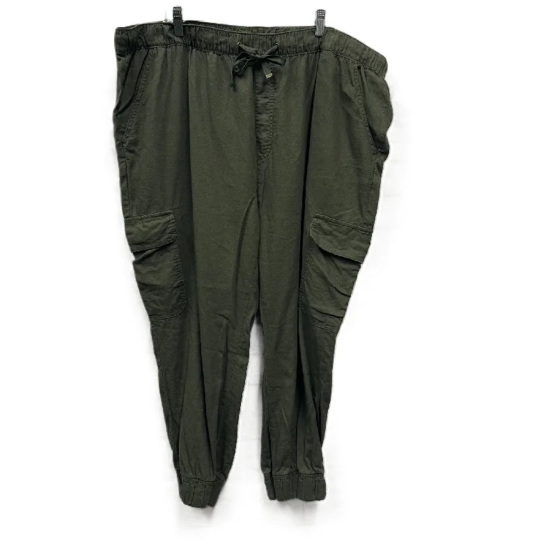 Eco-friendly hemp pants for sustainable clothing choices -Pants Joggers By St Johns Bay In Green, Size: 20