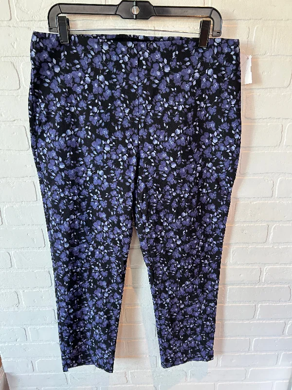 Flowy culottes pants for breezy summer style -Pants Other By Counterparts In Black & Purple, Size: 12