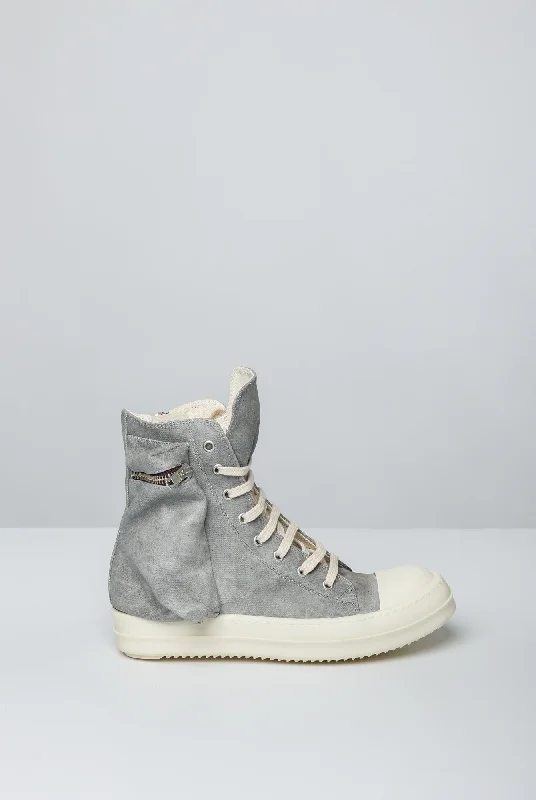 Colored Jeans for Variety -Rick Owens DRKSHDW Womens Cargo Sneaks in Pearl