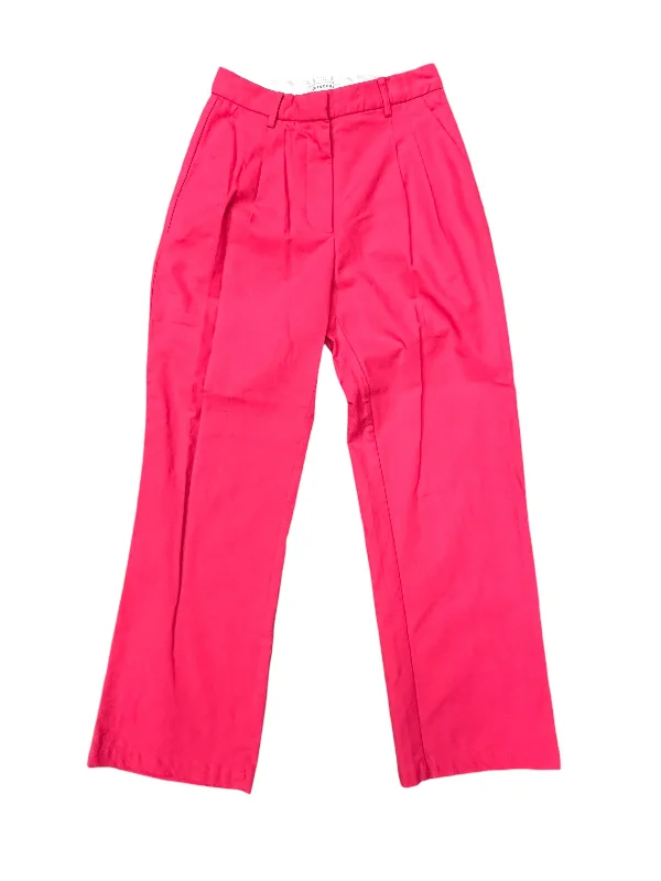 Classic wool pants for cold weather elegance -Pants Linen By Cmb In Pink, Size: 4