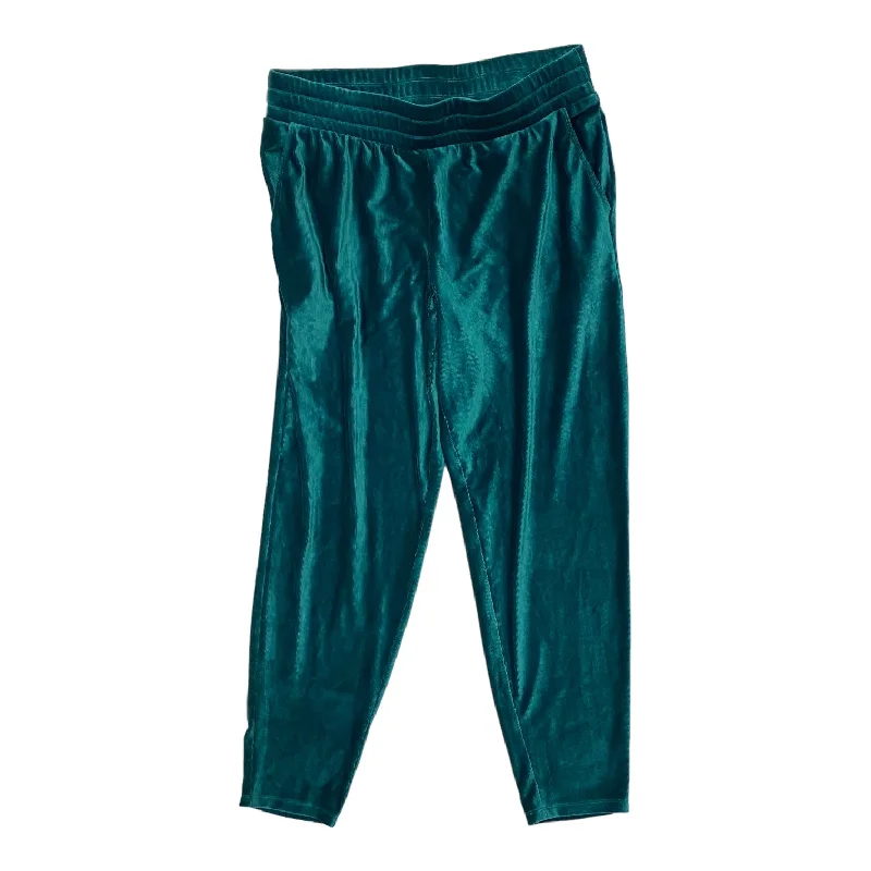 High-rise flare pants for vintage chic appeal -Pants Other By Any Body In Teal, Size: L