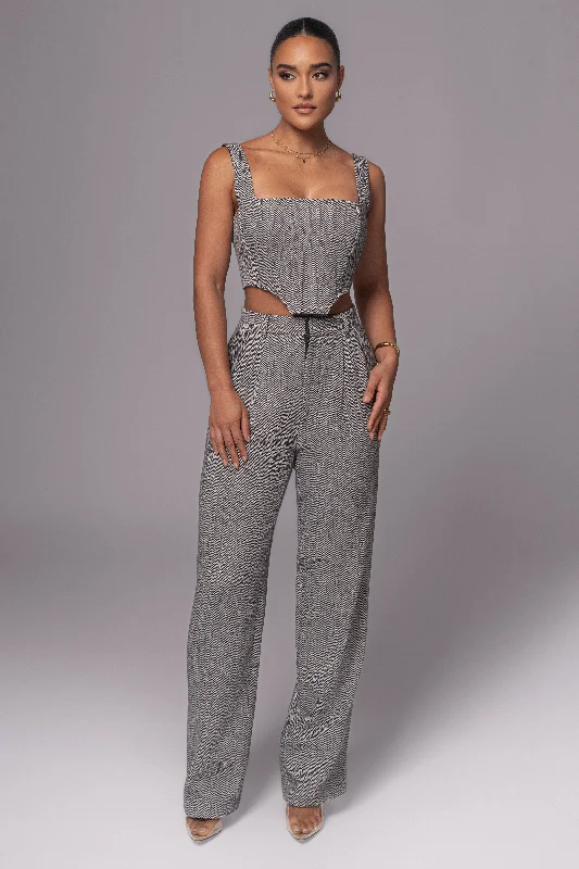 Soft jogger pants for relaxed weekend lounging -Classic Herringbone Trousers