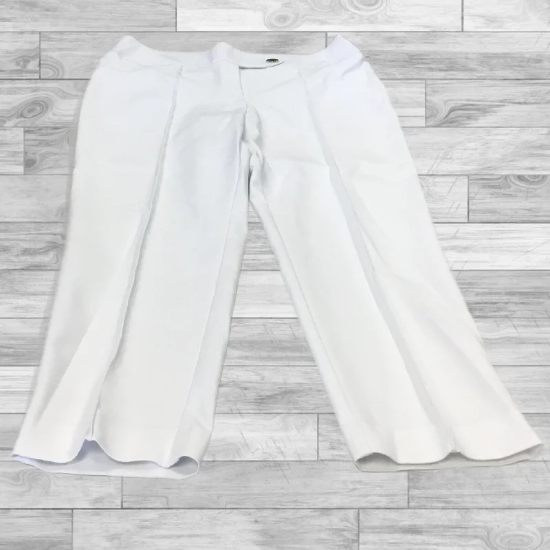 Durable canvas pants for heavy-duty work use -Pants Dress By Anne Klein In White, Size: 10