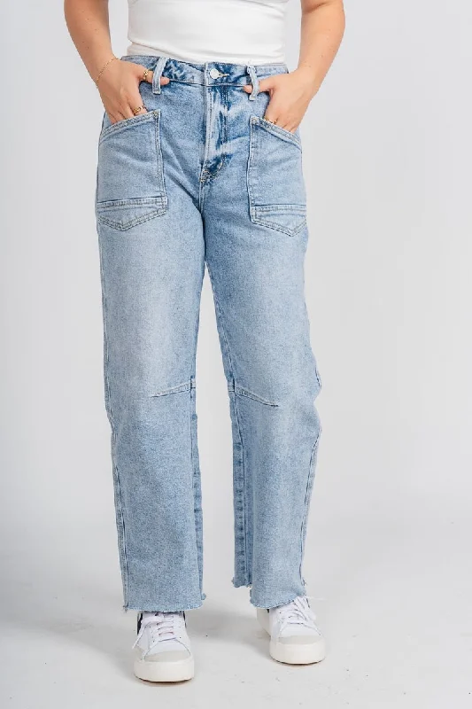 Holiday Jeans for Festive -Vervet super high rise barrel jeans heroine