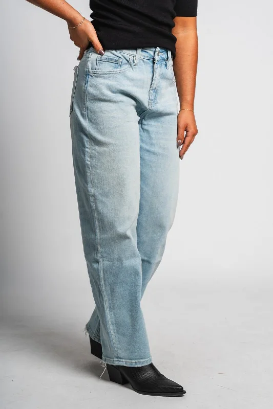 Fringed Jeans for Western -Flying Monkey high rise barrel jeans blockbuster