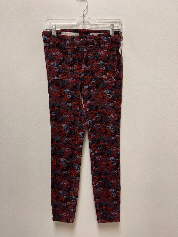 Relaxed chino pants for casual Friday offices -Pants Corduroy By Pilcro In Red, Size: 2