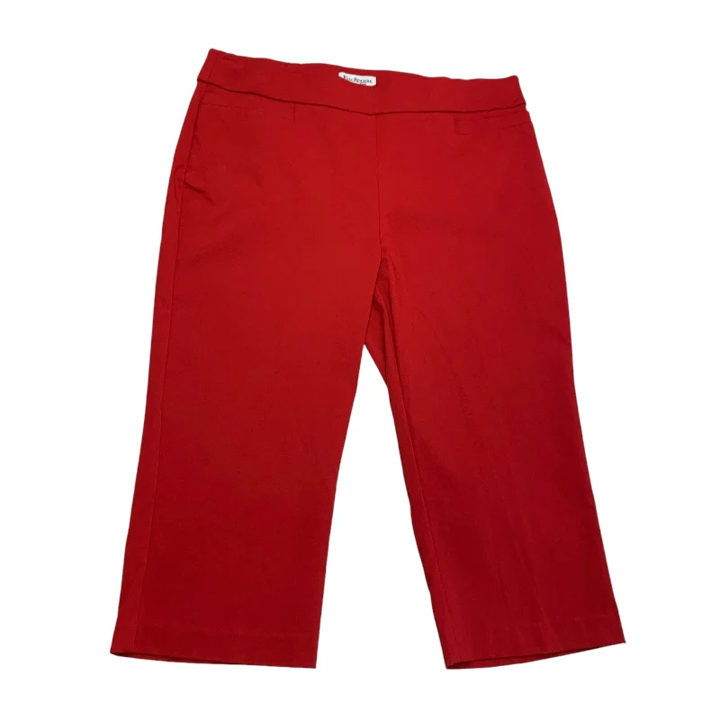 Insulated snow pants for winter outdoor fun -PANTS OTHER KIM ROGERS in RED, Size: 14PETITE