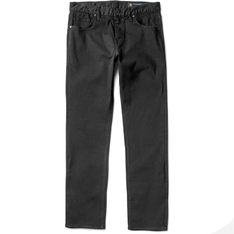 Colored Jeans for Variety -Roark Hwy 133 Slim 5-Pocket Men's Broken Twill Jeans - Black