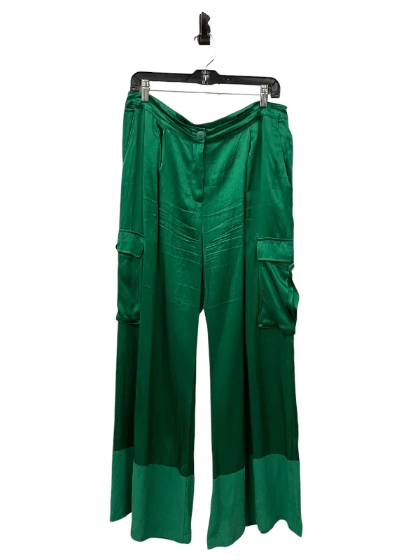 Vintage denim pants for timeless rugged style -Pants Linen By Corey Lynn Calter In Green, Size: L