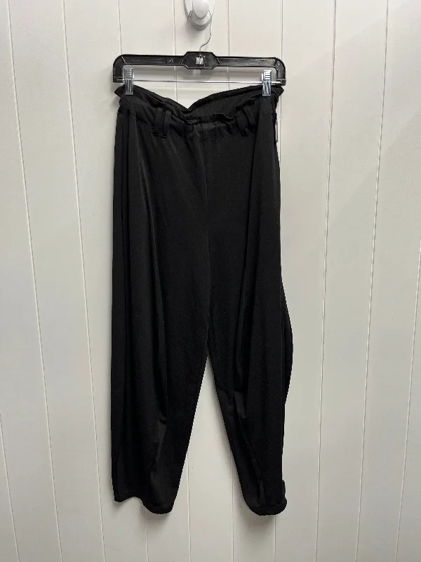 Elegant satin pants for formal dinner attire -Pants Wide Leg By Anthropologie In Black, Size: Xs