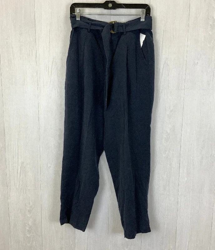 Lightweight culottes pants for summer fashion flair -Pants Chinos & Khakis By Tahari By Arthur Levine In Navy, Size: 10