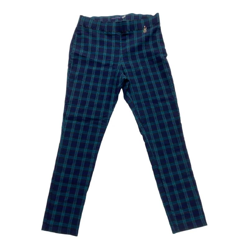 Multi-pocket pants for organized travel convenience -Pants Other By Tommy Hilfiger In Plaid Pattern, Size: 12