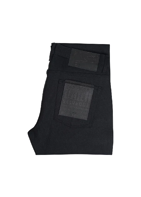 Gym Jeans for Workout -Weird Guy Solid Black Selvedge 36L