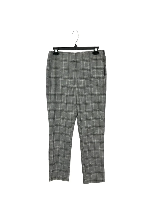 Tailored khaki pants for smart casual attire -Pants Dress By Nine West Apparel In Plaid Pattern, Size: 8