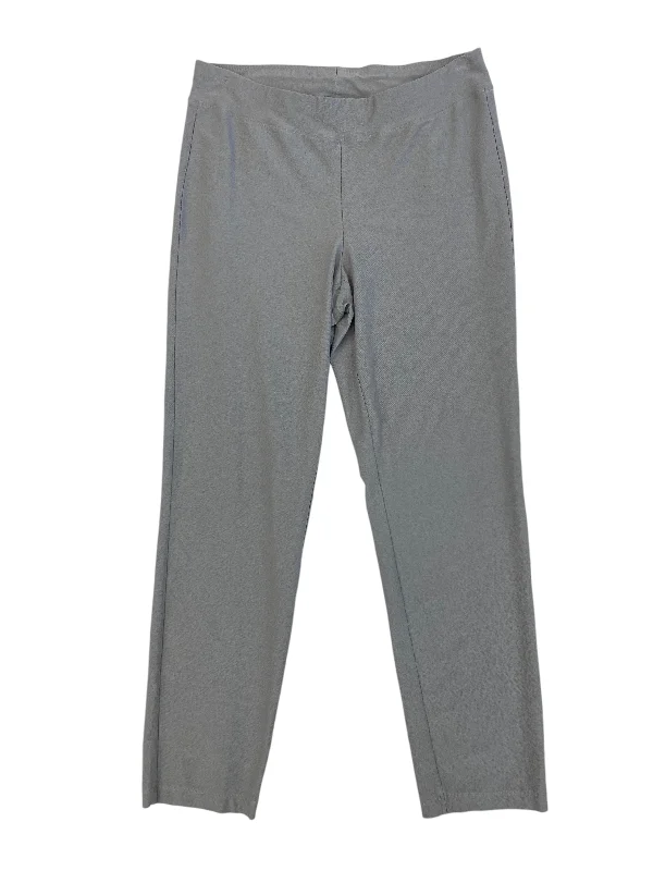 Luxury silk pants for glamorous evening wear -Pants Dress By Eileen Fisher In Grey, Size: S