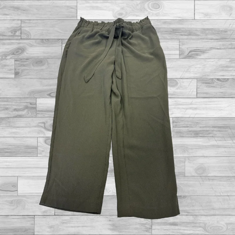 Pleated trousers pants for sophisticated gentleman charm -Pants Other By Loft In Green, Size: 0