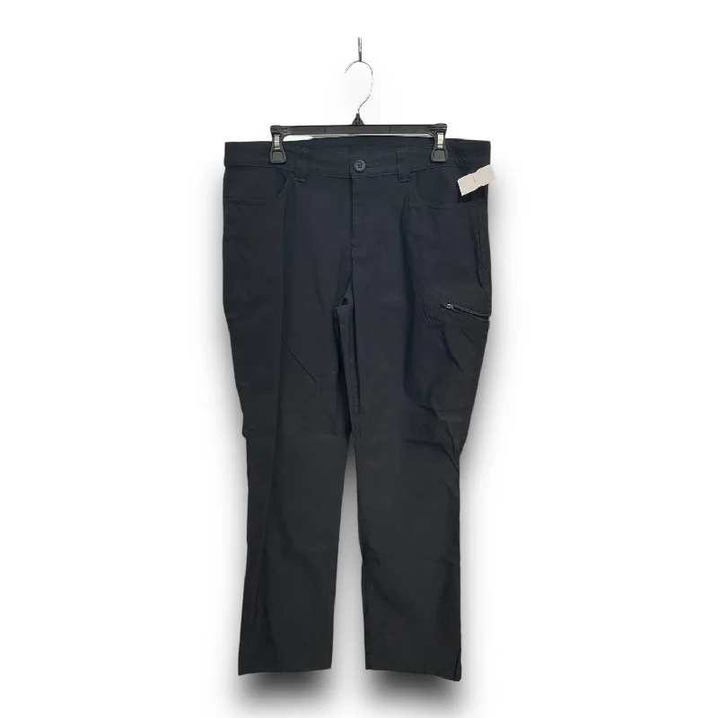 Flowy linen pants for relaxed tropical vacations -Pants Cargo & Utility By Eddie Bauer In Black, Size: L