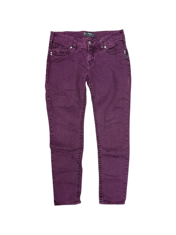 Casual twill pants for easygoing daily outfits -Pants Other By Silver In Purple, Size: 10