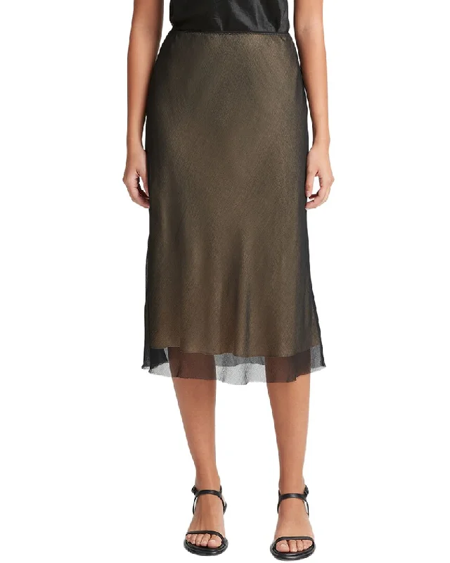 Contemporary Long Skirts for Fashion -Vince Sheer Slip Skirt