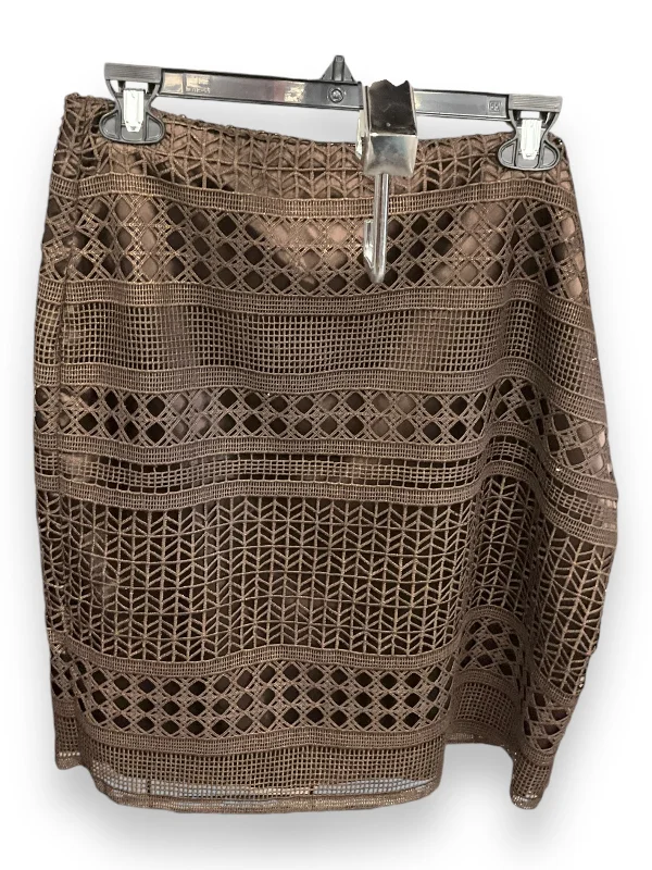 Classic black pencil skirts for office chic -Skirt Mini & Short By White House Black Market In Brown, Size: 12