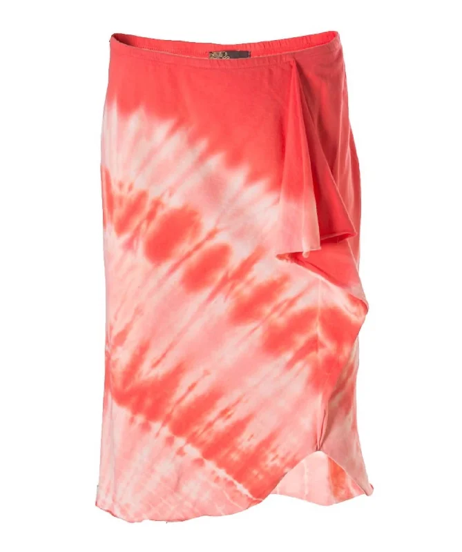 Flared Long Skirts for Drama -Women's Marli Skirt In Coral