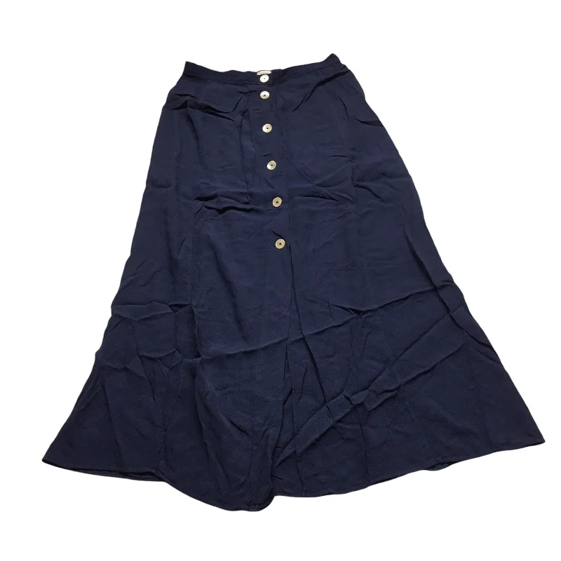 Ruffled skirts for soft romantic appeal -Skirt Maxi By Wilfred In Navy, Size: S