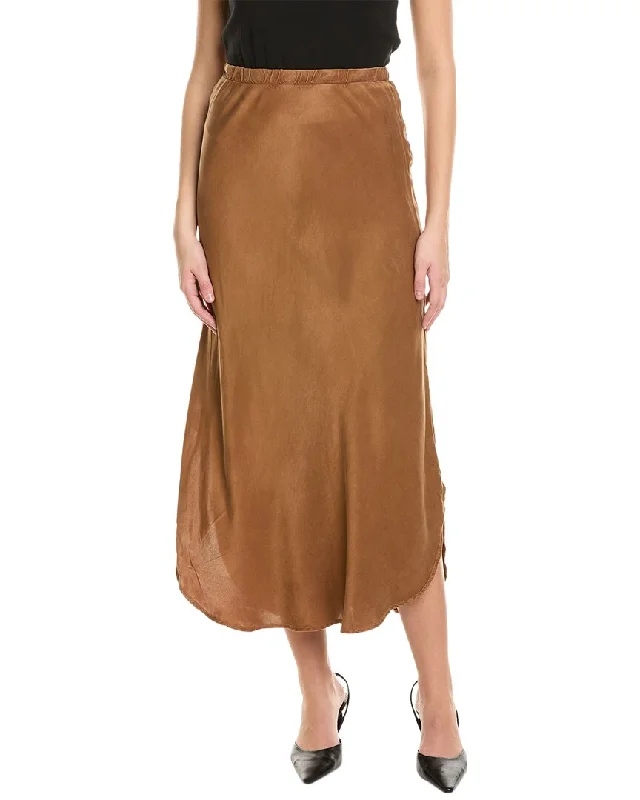 Long Skirts for Cultural Events -Bella Dahl Asymmetric Side Slit Bias Skirt