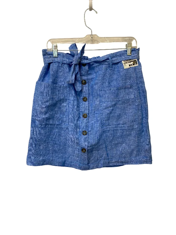 Cute pleated skirts for youthful school outfits -Skirt Mini & Short By Jones And Co In Blue, Size: M