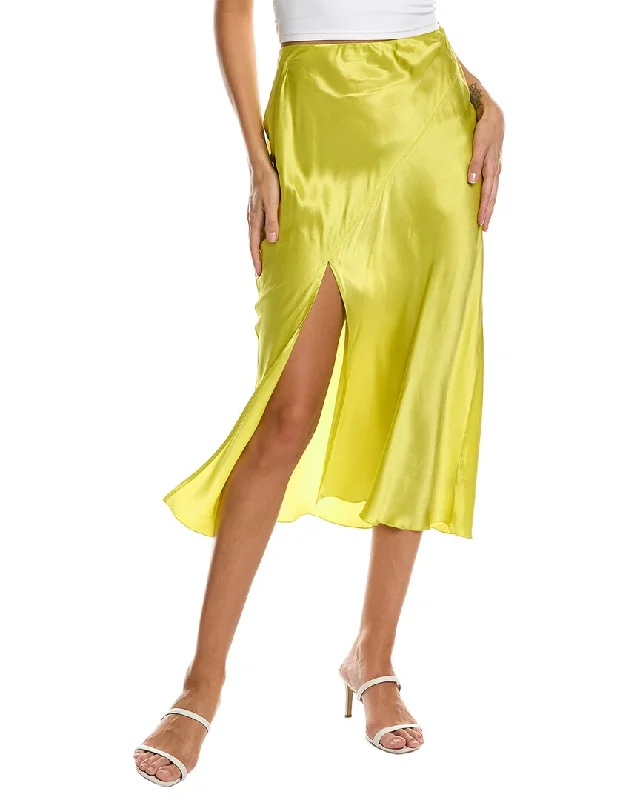 A-line Short Skirts for Flattering -ATM Anthony Thomas Melillo Charmeuse Skirt