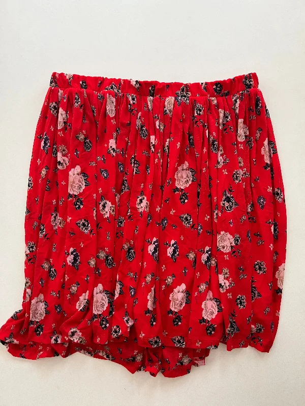 Lightweight skirts for warm season chic -Skirt Midi By Torrid In Red, Size: 18