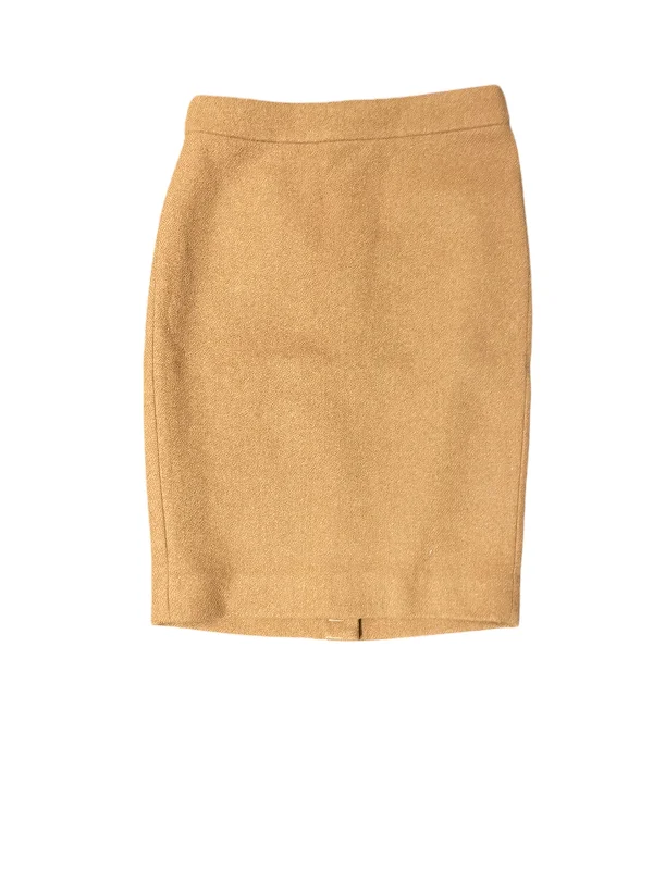 Durable denim skirts for rugged daily wear -Skirt Mini & Short By J. Crew In Tan, Size: Xxs