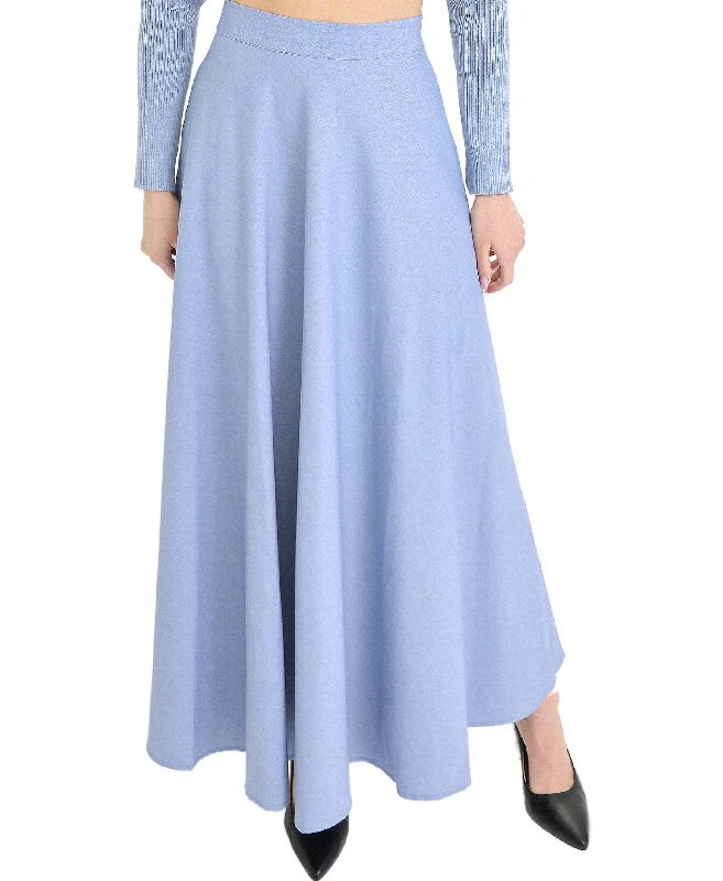 Soft skirts with gentle fabric drape -Midi Skirt